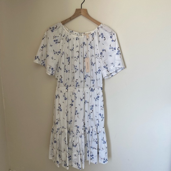 NWT Rebecca Taylor FRANCINE FLORAL POPLIN DRESS size 8 - Picture 4 of 6